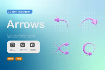 Arrows 3D Icon Pack