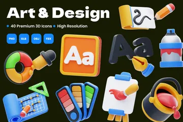 Art & Design 3D Icon Pack