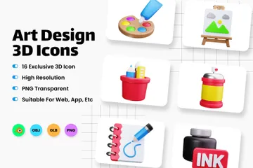 Diseño artístico Paquete de Icon 3D