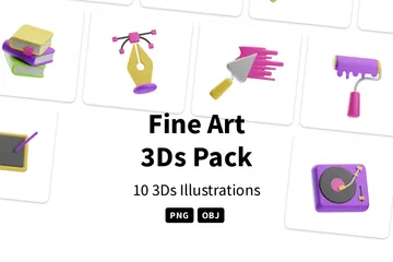 Arte fino Paquete de Icon 3D