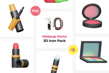 Artículos de maquillaje Paquete de Icon 3D