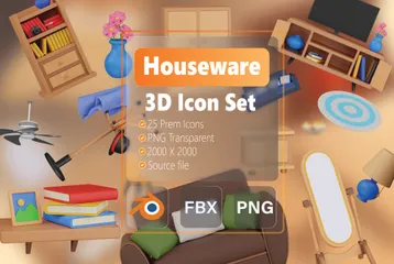 Artículos para el hogar Paquete de Icon 3D