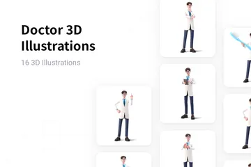 Arzt 3D Illustration Pack