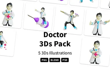 Arzt 3D Illustration Pack