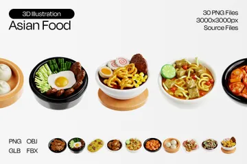 Asian Food 3D Icon Pack