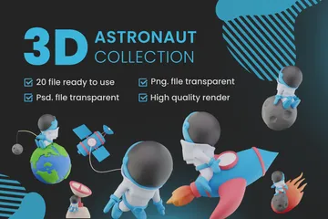 Astronaute Pack 3D Icon