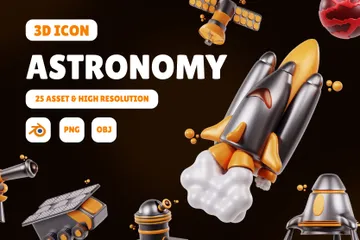 Astronomy 3D Icon Pack
