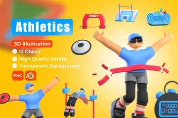 Athlétisme Pack 3D Icon