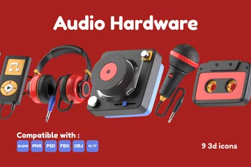 Audio-Hardware 3D Icon Pack