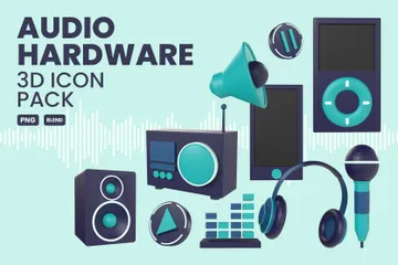 Audio Hardware 3D Icon Pack