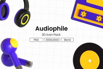 Audiophile Pack 3D Icon