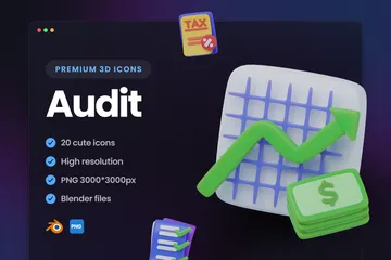 Audit Pack 3D Icon