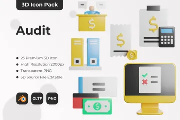 Audit 3D Icon Pack