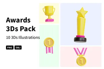 Auszeichnungen 3D Icon Pack
