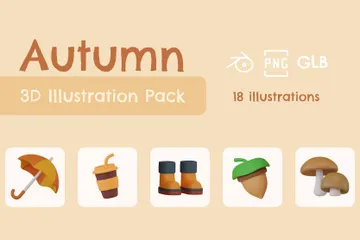 Automne 3D Icon Pack