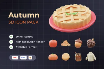 Automne Pack 3D Icon