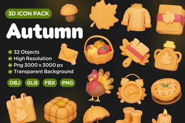 Automne Pack 3D Icon