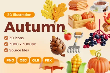 Automne Pack 3D Icon