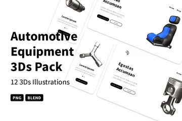 Automotive Equipment 3D Icon Pack