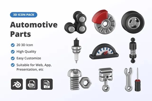 Premium Automotive Parts 3d Illustration Pack From Tools Equipment 3d Premium Automotive Parts 3d Illustration Pack From Tools Equipment 3d