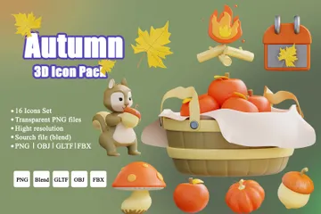 Autumn 3D Icon Pack