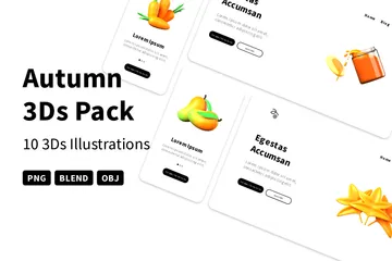 Autumn 3D Icon Pack