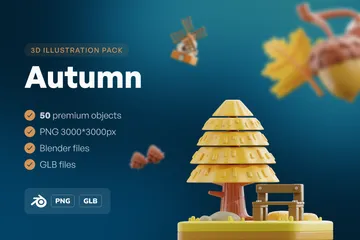 Autumn 3D Icon Pack