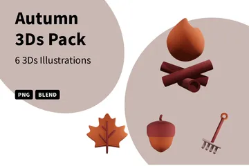 Autumn 3D Icon Pack