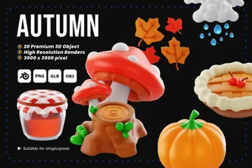 Autumn 3D Icon Pack
