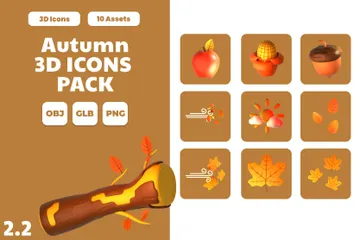 Autumn 3D Icon Pack