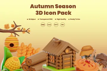 Autumn Season 3D Icon Pack