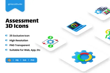 Avaliação Pacote de Icon 3D