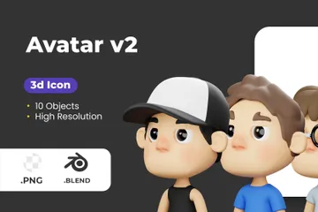 Avatar V2 Pacote de Icon 3D
