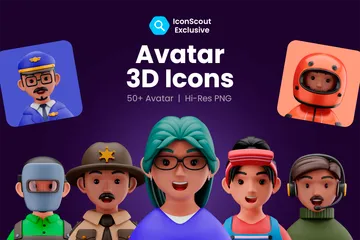 Avatar Pack 3D Icon