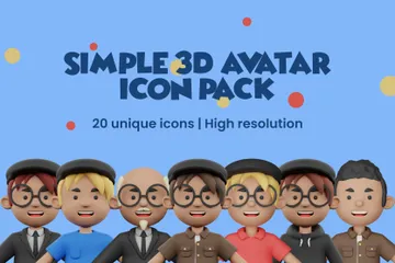 Avatar Paquete de Icon 3D