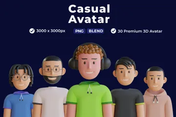 Avatar Pacote de Icon 3D