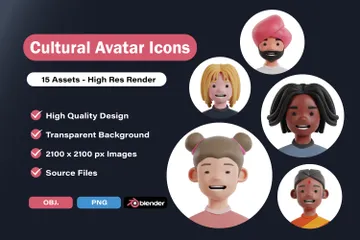 Avatar Pack 3D Icon