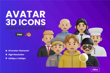 Avatar 3D Icon Pack