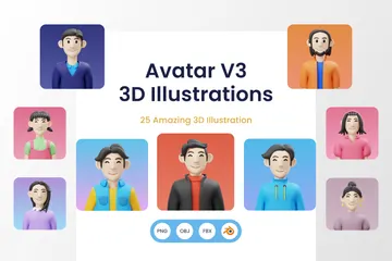 Avatar 3D Illustration Pack