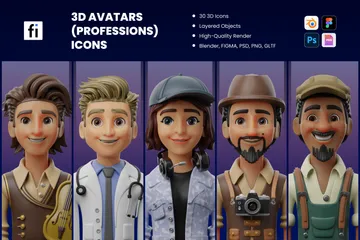 Avatar Paquete de Icon 3D