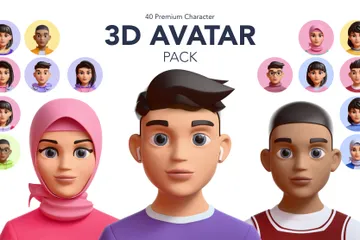 Avatar Pack 3D Icon