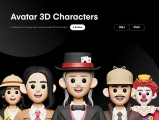 Avatar Characters 3D Icon Pack