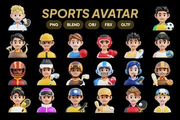 Avatar deportivo Paquete de Icon 3D