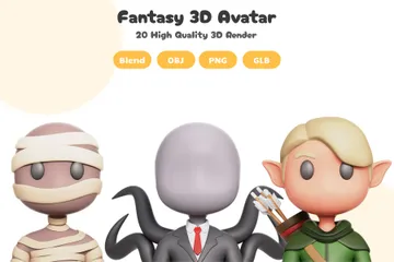 Avatar fantastique Pack 3D Icon