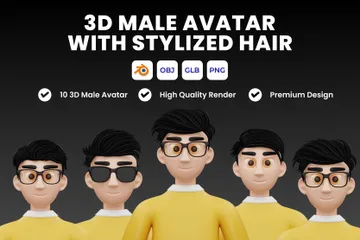 Avatar masculino Pacote de Icon 3D