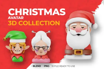 Avatar de Navidad Paquete de Icon 3D