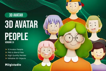 Avatar People 2 Pack 3D Icon