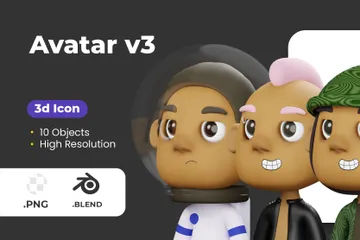 Avatar V3 3D Icon Pack