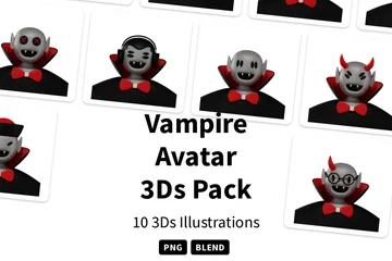 Avatar de vampire Pack 3D Illustration