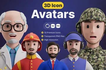 Avatare 3D Icon Pack